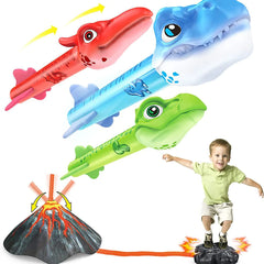 Factory Dinosaur Rocket Launcher Outdoor Interactive Toy